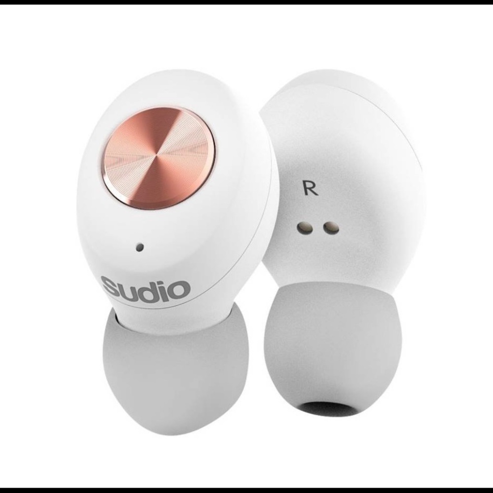 Sudio Tolv wireless Bluetooth earbuds white